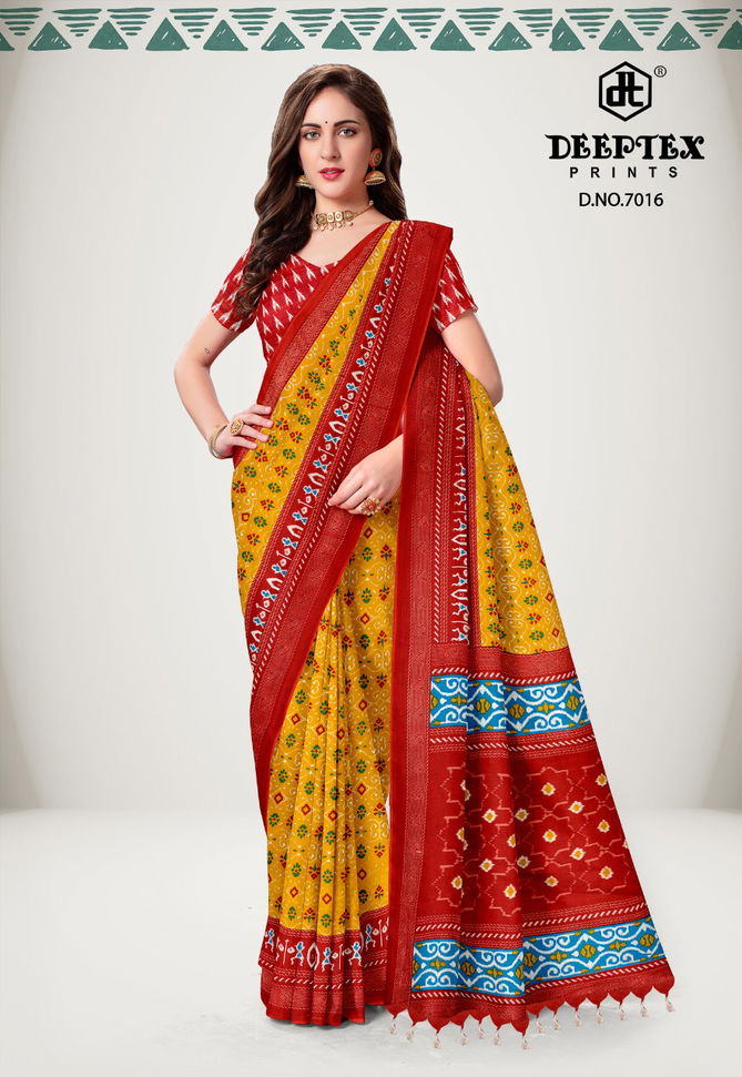 Deeptex Ikkat Special 7 Casual Wear Wholesale Saree Collection